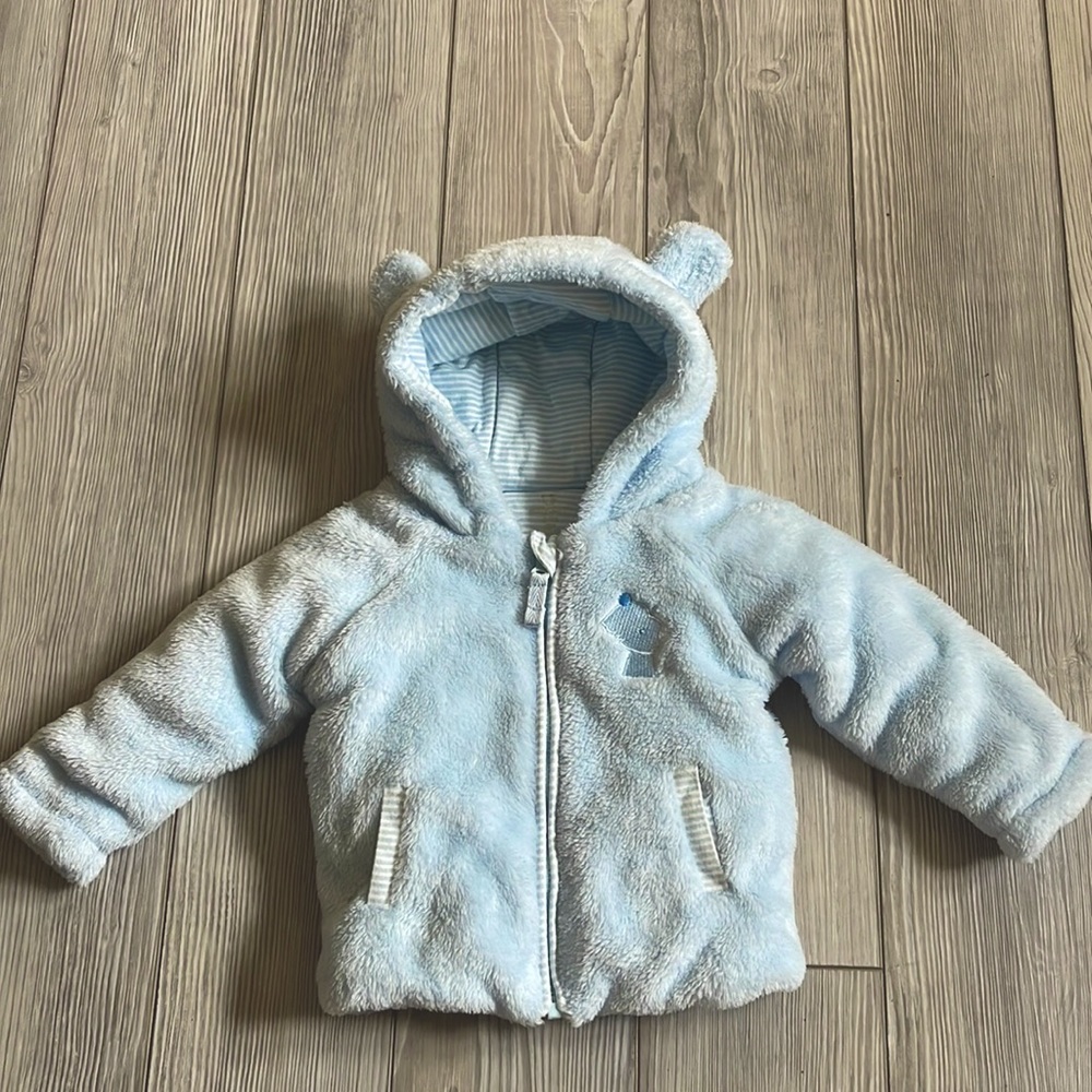0-3 months fuzzy jacket